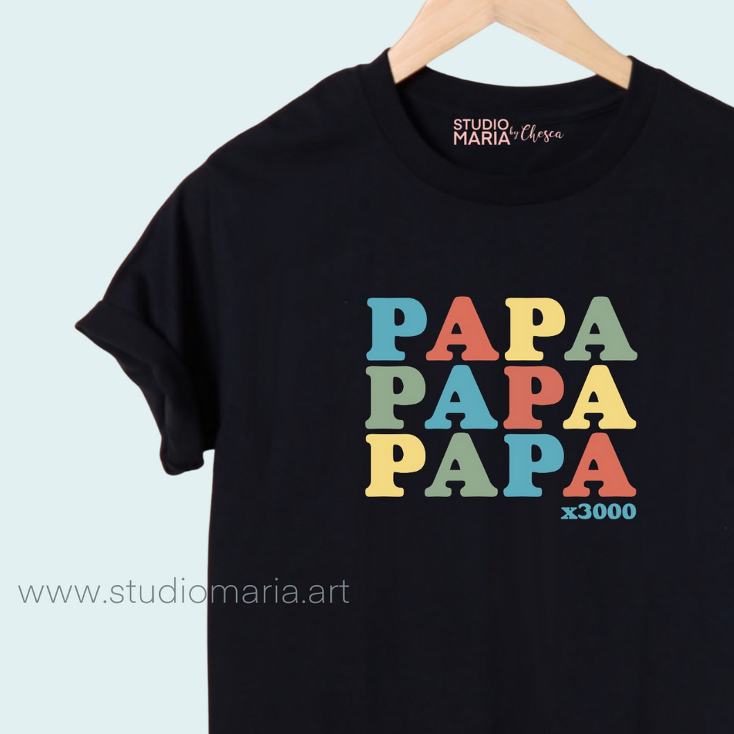 Papa x3000 Dad Statement Shirt