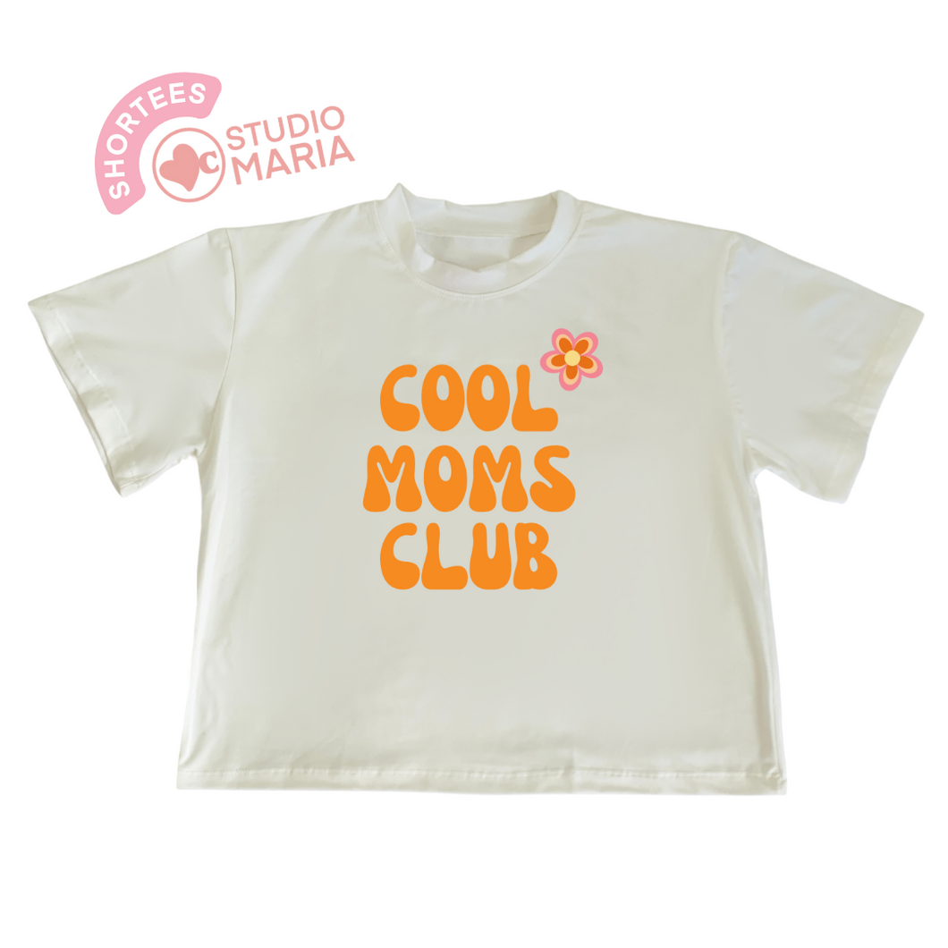 Cool Moms Club Mom Statement Shirt Shortees Crop Top