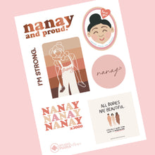 Load image into Gallery viewer, Nanay and Proud Sticker Set by Studio Maria

