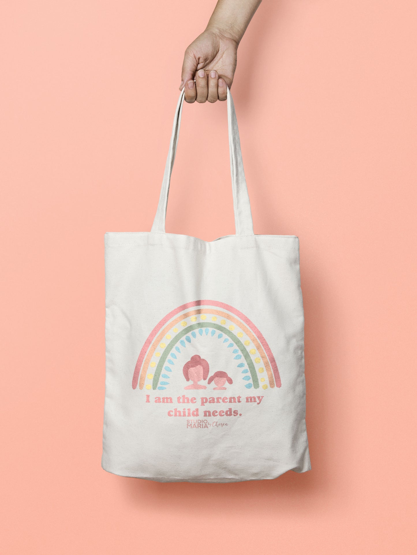 Rainbow Parent Affirmation Tote Bag