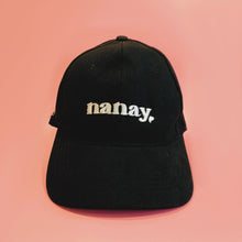 Load image into Gallery viewer, Nanay Love Cap Black
