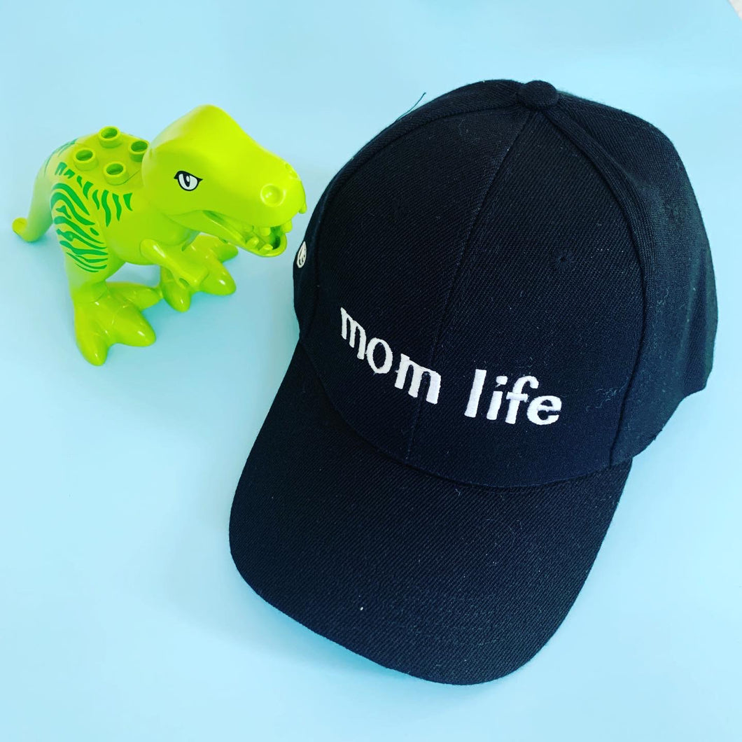 Mom Life Cap Black