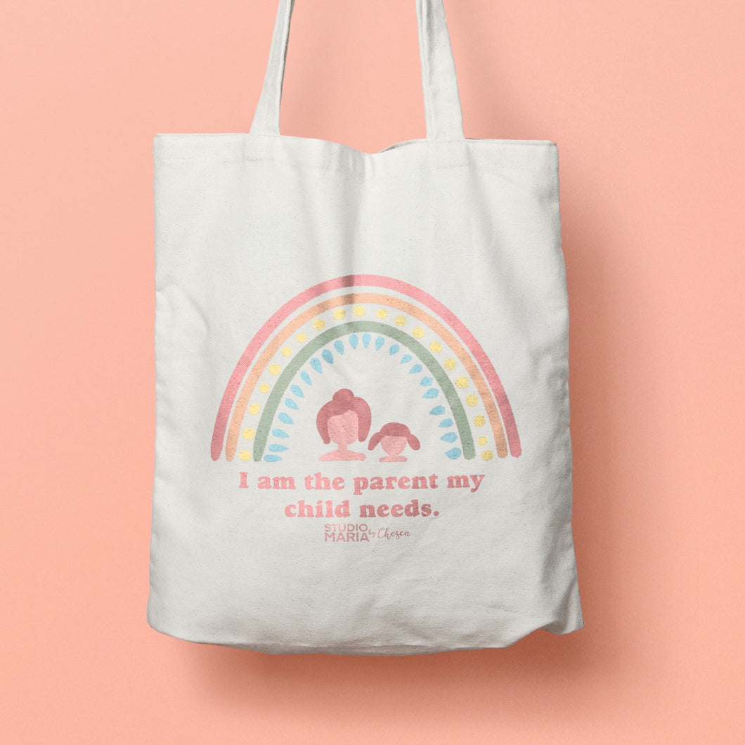 Rainbow Parent Affirmation Tote Bag