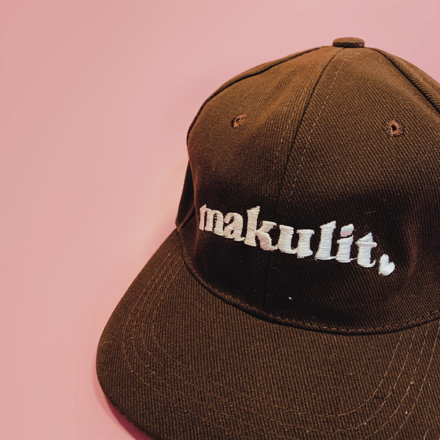 Makulit Love Cap in Black, White, Brown
